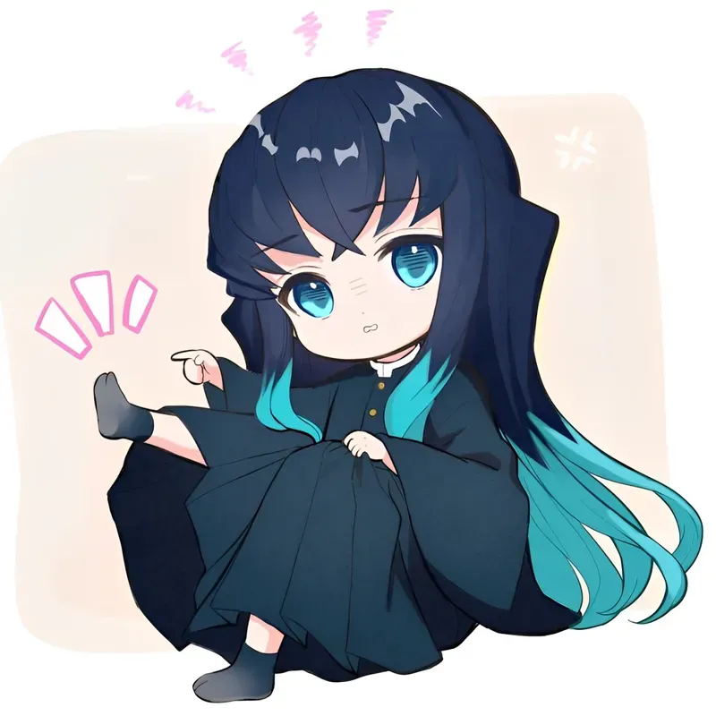 Hình ảnh Tokito Muichiro chibi ngộ nghĩnh đầy thú vị