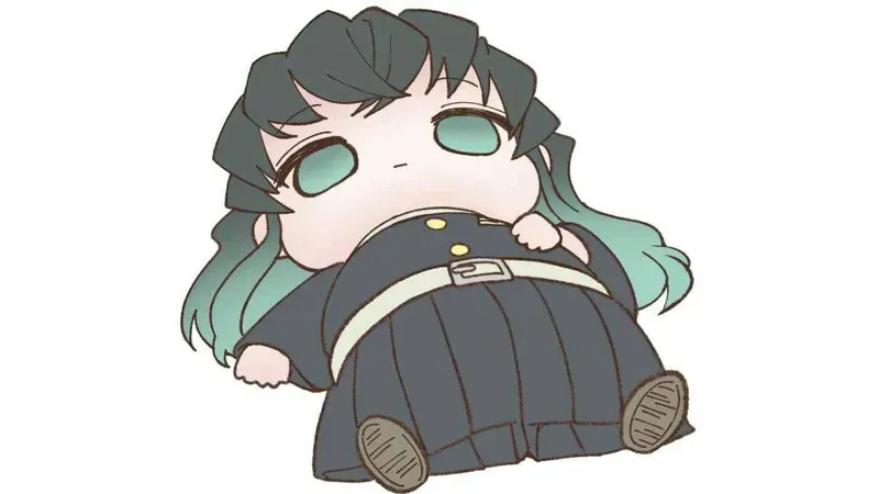 Chibi Muichiro Tokito với nét vẽ siêu dễ thương