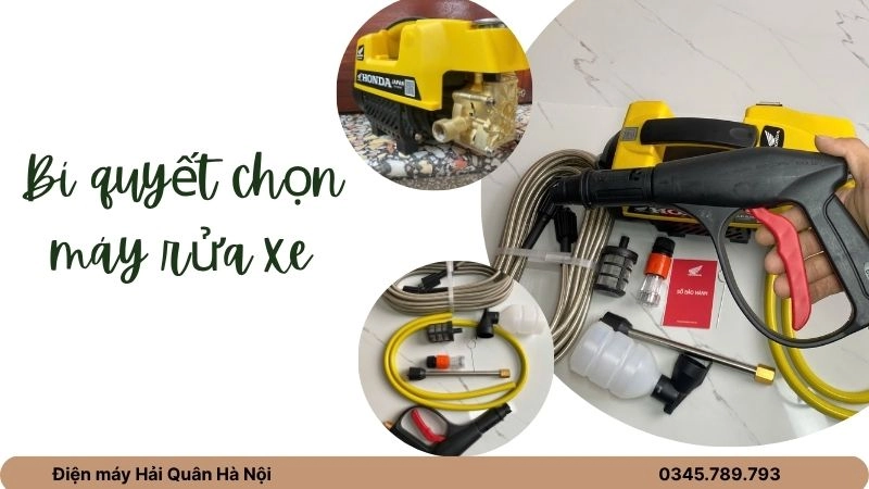 Bí quyết chọn máy rửa xe tại nhà