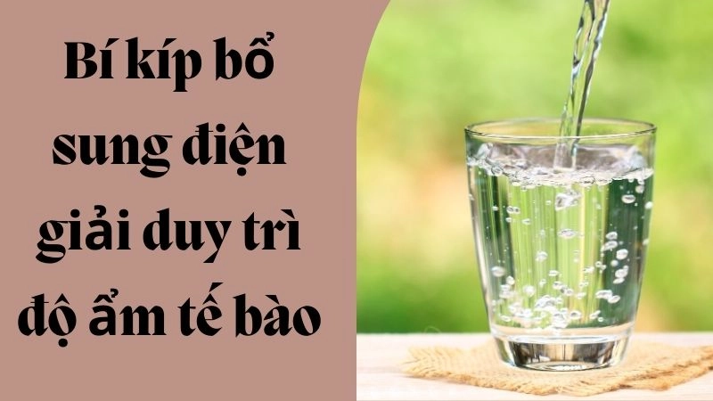 Bí kíp bổ sung điện giải duy trì độ ẩm tế bào